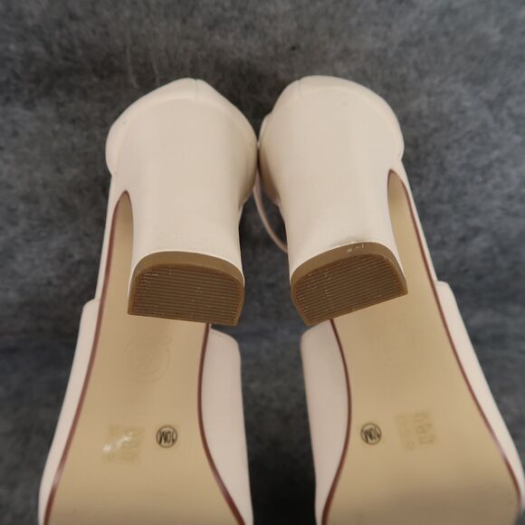 Chinese Laundry Shoes Womens 10 Pump Sandal Ankle Strap Cut Out Open Toe Formal - Picture 12 of 14